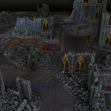 Ghotic Rubble Cityfight Set - WargameTerrainFactory - Miniatures War Game Terrain & Scenery