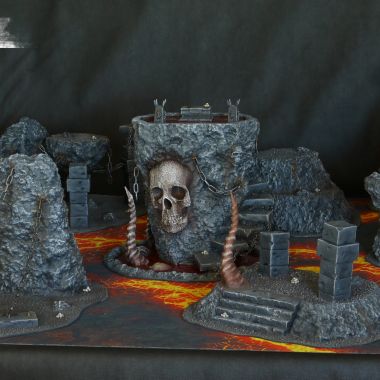 Exclusive Hell Terrain Set - WargameTerrainFactory - Miniatures War Game Terrain & Scenery