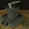 Warhamme 40k terrain orbital gun emplacement fortress tower turret 3
