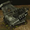 Warhammer 40k terrain grass wrecked cruiser engines 1