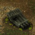 Warhammer 40k terrain grass wrecked cruiser turret 1