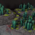 Warhammer 40k terrain necron set hills crystals 1
