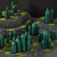 Warhammer 40k terrain necron set hills crystals 2