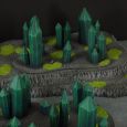 Warhammer 40k terrain necron set hills crystals 5